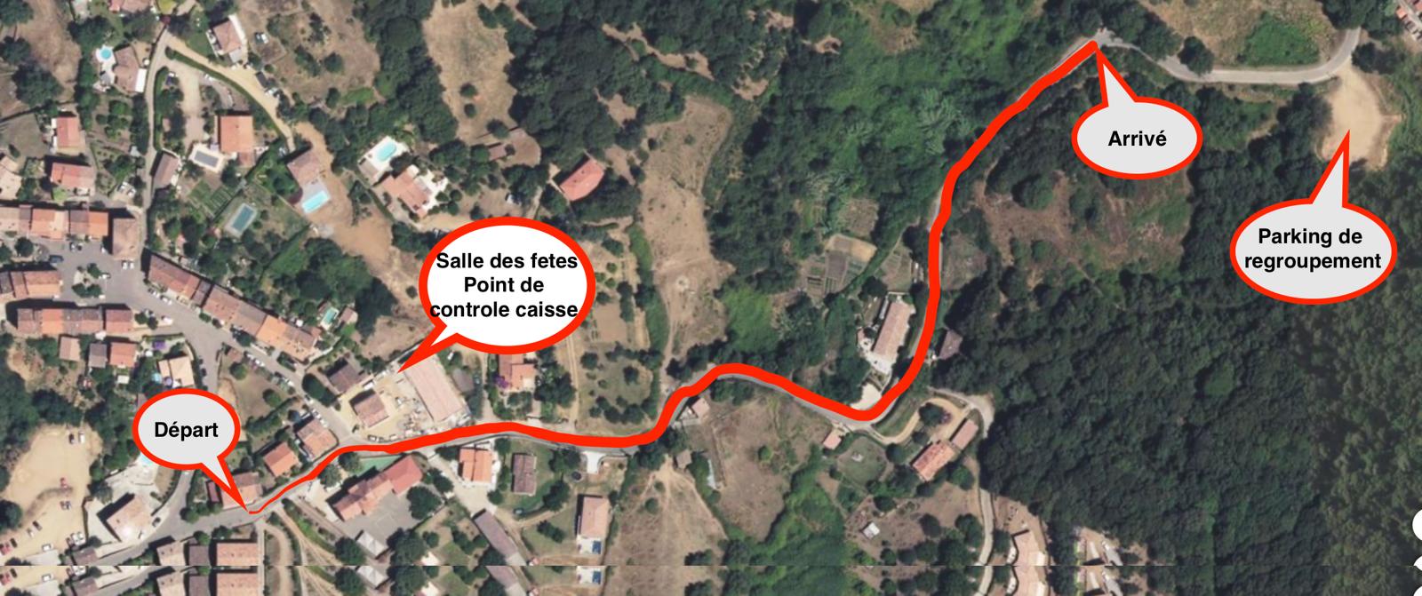 Parcours de la course - Eccica Suarella